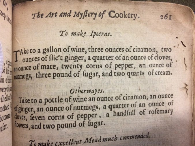 Recipe from The Accomplisht Cook: The Art and Mystery of Cookery by Robert May 1660, text quoted above Recipe from The Accomplisht Cook: The Art and Mystery of Cookery by Robert May 1660, text quoted above
