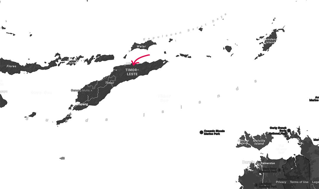 map of Timor