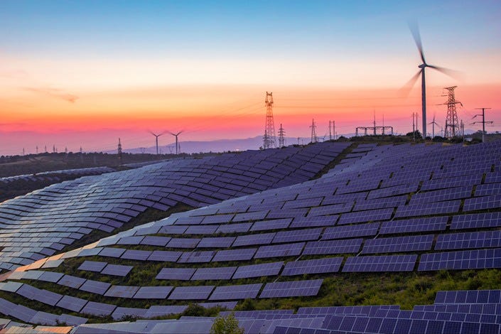 A solar power plant in Jincheng, Shanxi, on June 18, 2022. Photo: VCG