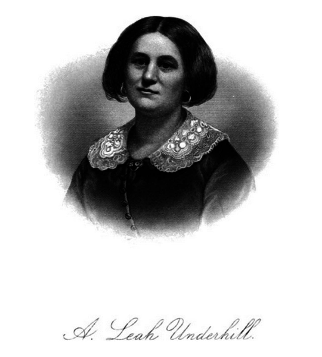 Leah Fox. (From the book "Hydesville" by Thomas Olman Todd.)