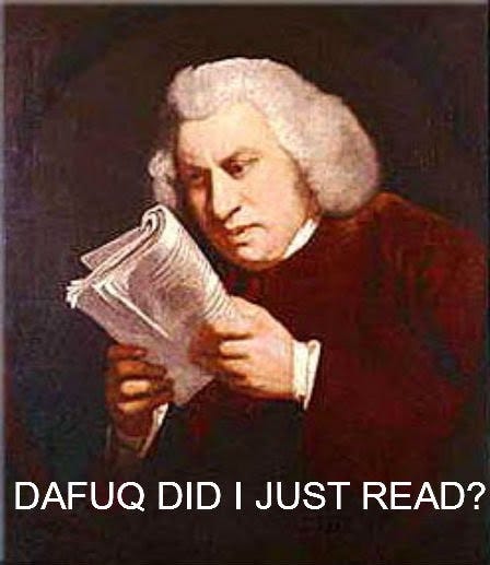 Samuel Johnson Reaction Samuel Johnson Reaction. reaction image OC i just made.. DAFUQ DID I JUST READ?. I saved that one. Kudos to you.