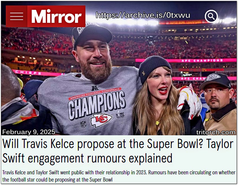 Tailor Swift engagement meant to drive narrative and keep viewers coming back