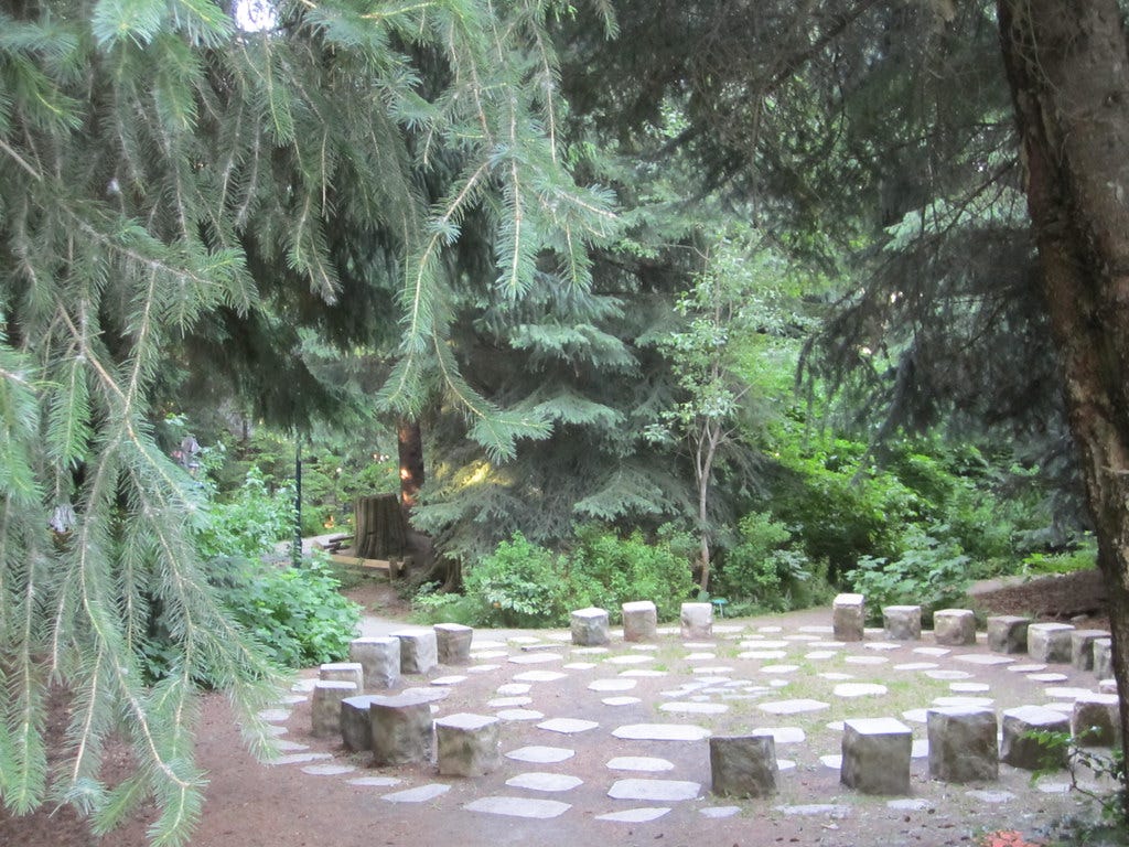 Landscape design, meeting circle Landscape design, meeting circle
