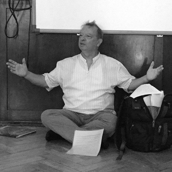 A session of chanting with Michel Angot