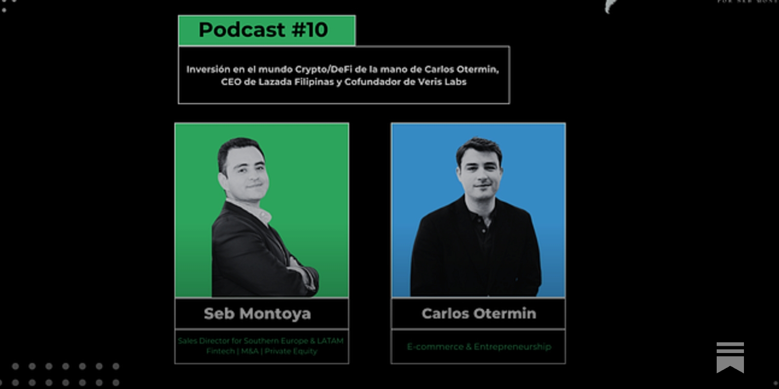 Inversión en el mundo Crypto/DeFi de la mano de Carlos Otermin, CEO de  Lazada Filipinas y Cofundador de Veris Labs