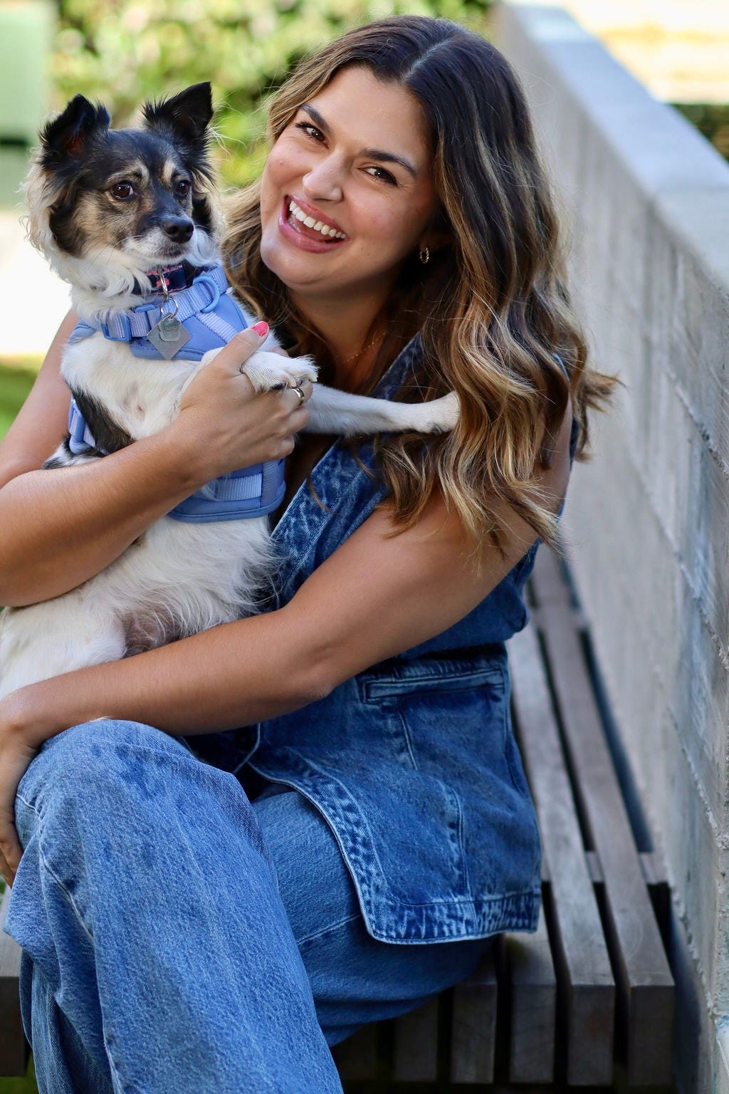 Chelsea Carey with her pup, Cannoli
