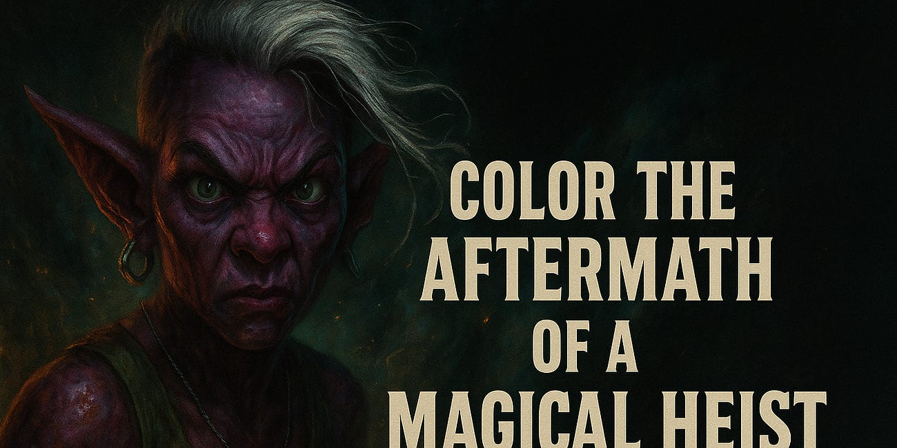  Color the Aftermath of a Magical Heist