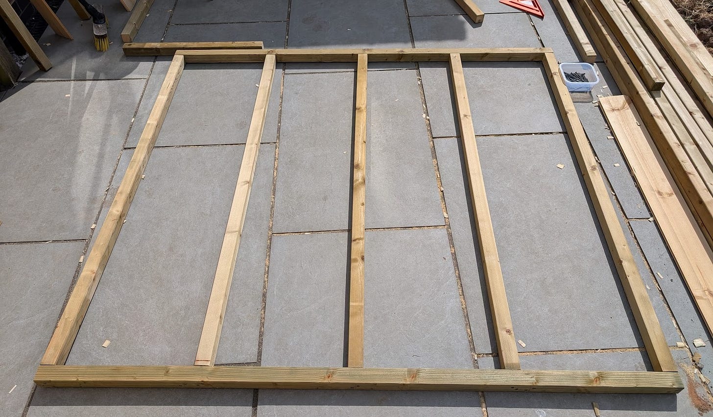 Rear wall frame has been rebuilt and is now correct.