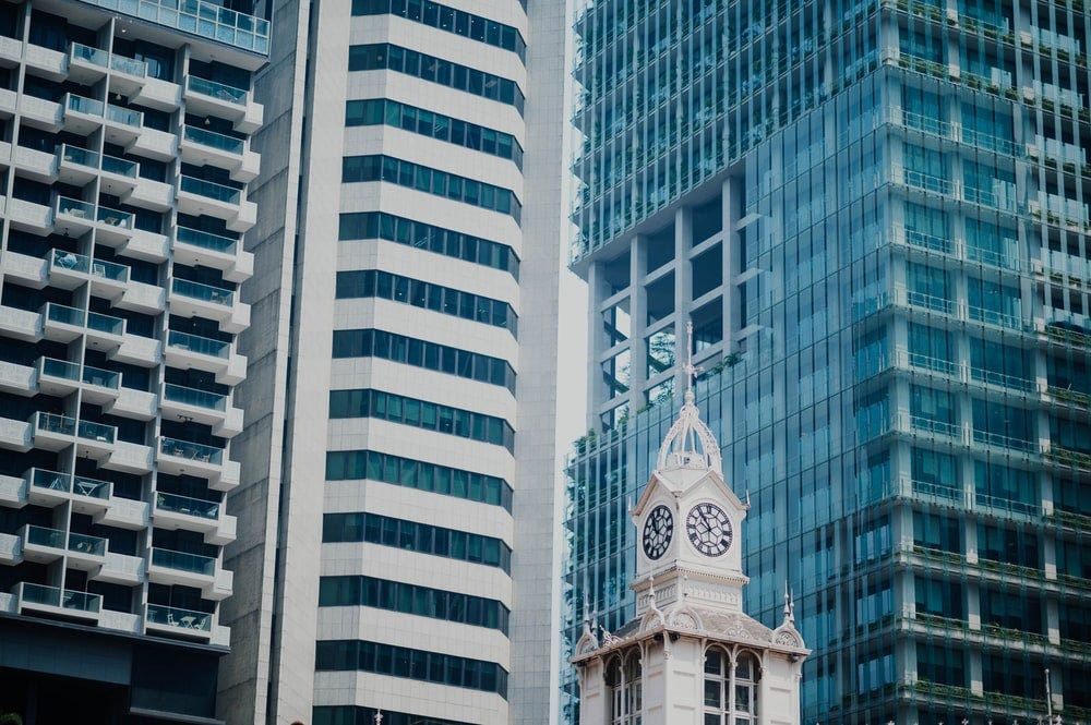 grey curtain building during daytime