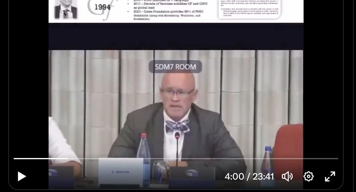 Dr. David Martin Calls for the Destruction of the World 'Health' Organization (WHO)