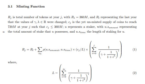 AVAX Minting Function