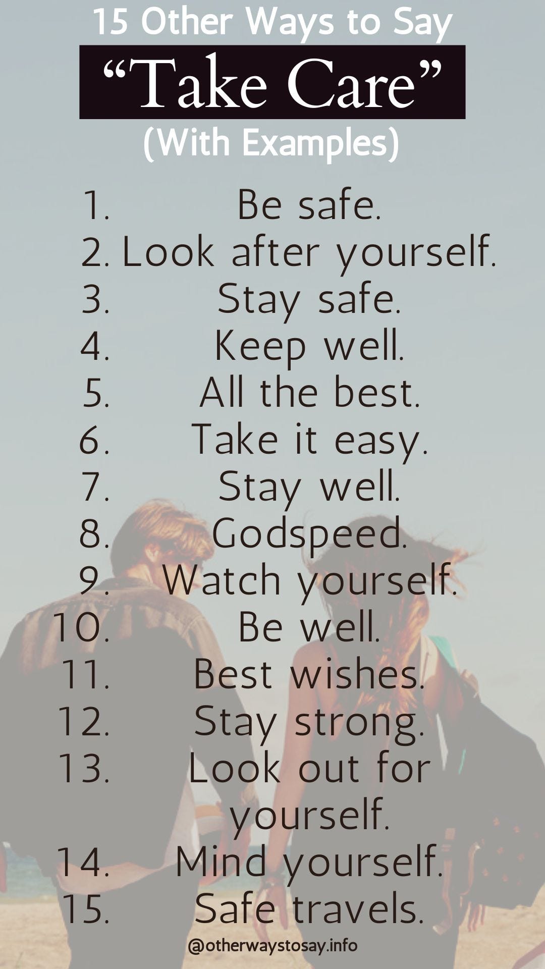 Take Good Example 15 Other Ways to Say “Take Care” (With Examples)