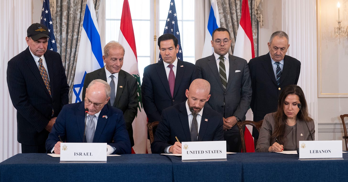 Israel and Lebanon sign framework agreement with US in 'first step' toward  peace, Rubio says - OPB