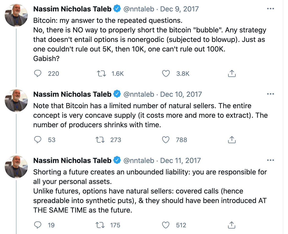 Nassim Taleb on Bitcoin - by Bee