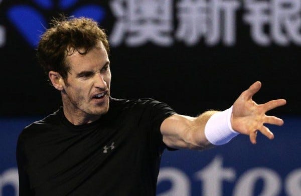 andy murray angry novak djokovic bulge bigger for australian open 2015 andy murray angry novak djokovic bulge bigger for australian open 2015