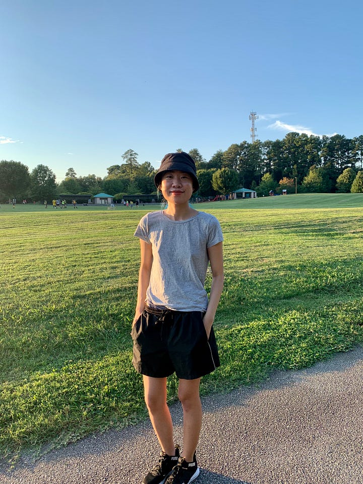 Images of me at the park, walking and enjoying the sunshine.