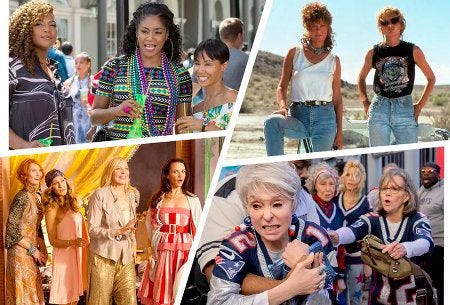 Composé d'images issues de la sélectiond e "girls trip movies" proposée par Vulture. Composé d'images issues de la sélectiond e "girls trip movies" proposée par Vulture.