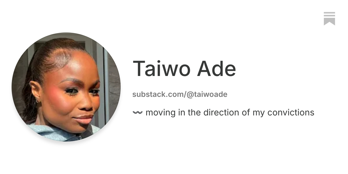 Taiwo Ade | Substack