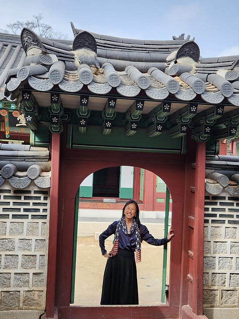 "Mayor" Jenna around some of her favorite locations in Korea including at the base of Sanbang Mountain, overlooking wild flowers in Seoul, looking out into the ocean, and looking down at a traditional Korean seafood meal in Mokpo, the city where she was borh
