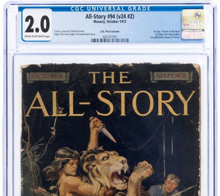 The first Tarzan pulp sold for $58,560 at a record-setting auction