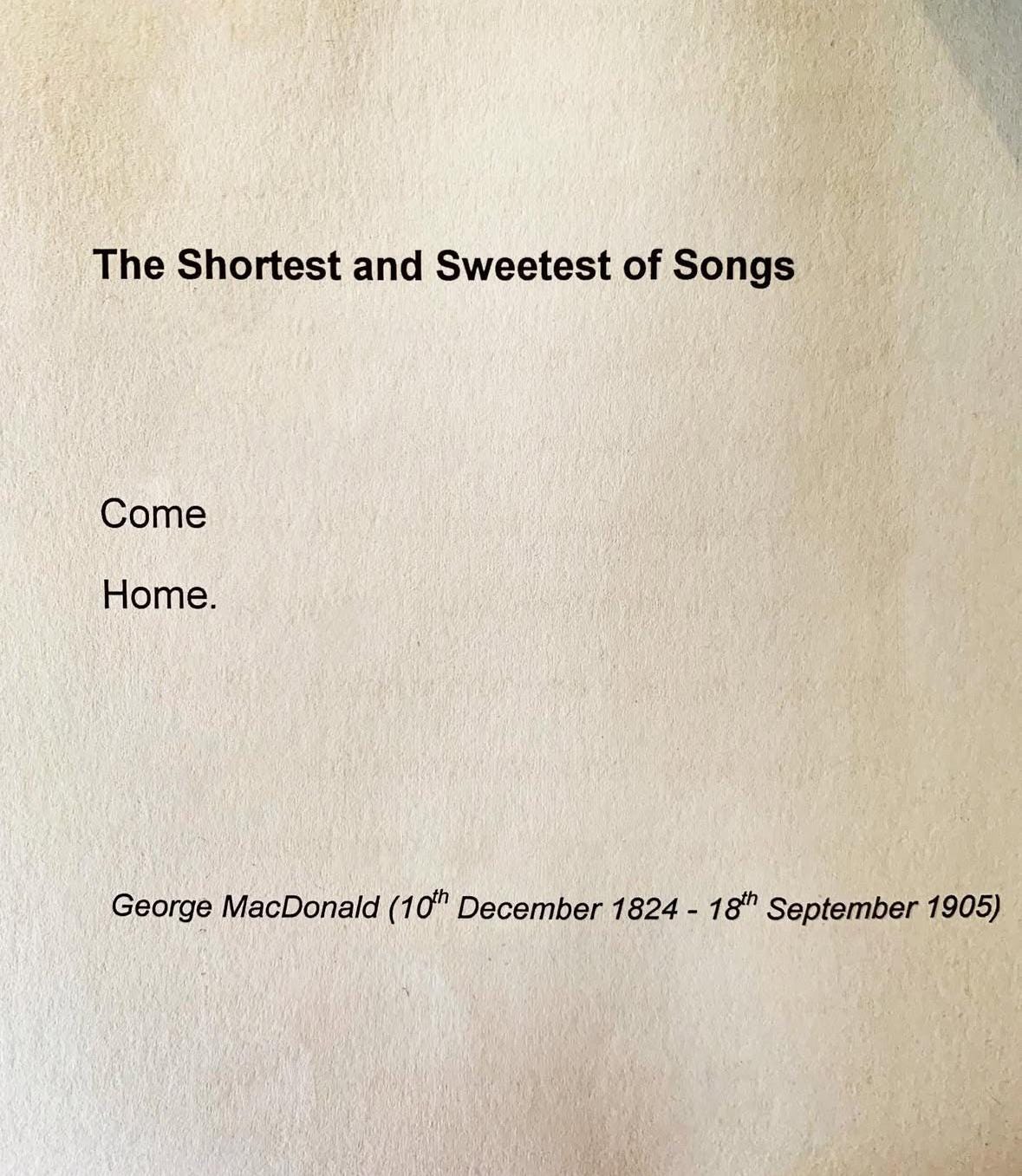 the shortest poem ever written - by unusual poetry