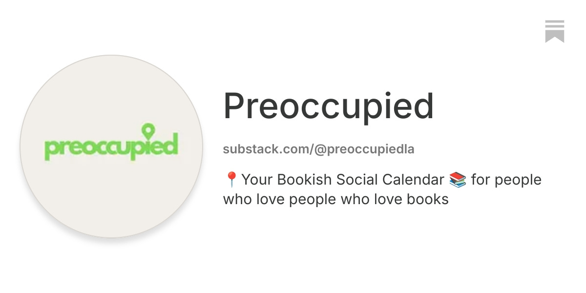 Preoccupied | Substack