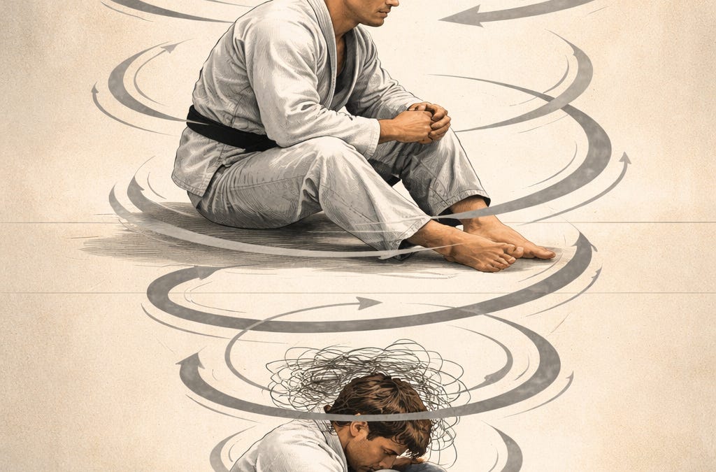 The Downward Spiral of Overthinking on the Mat