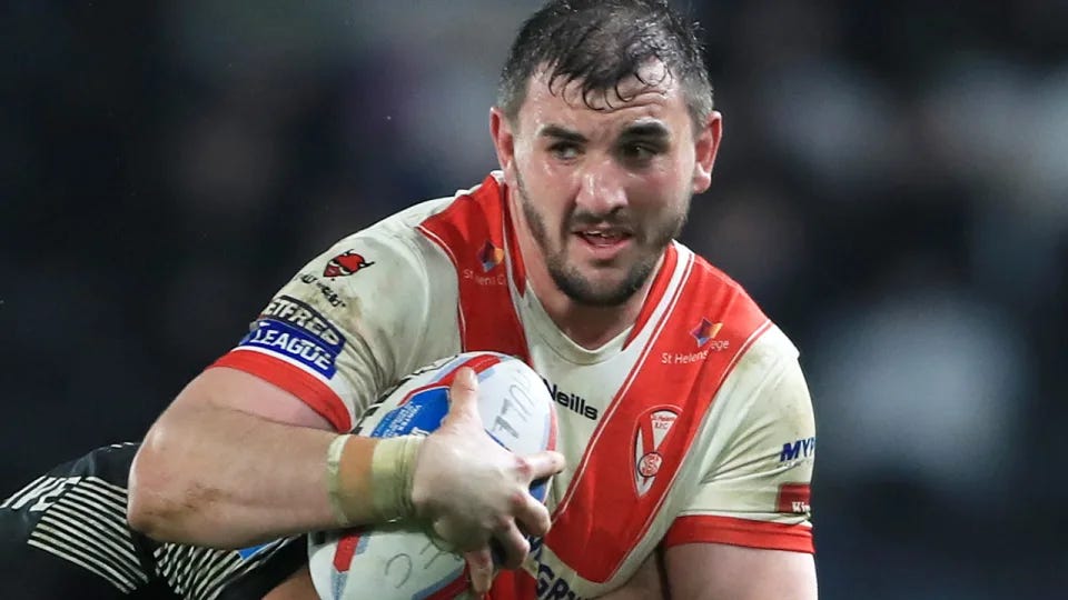 Adam Walker is pictured running the ball in a Super League match for Hull KR. Adam Walker is pictured running the ball in a Super League match for Hull KR.