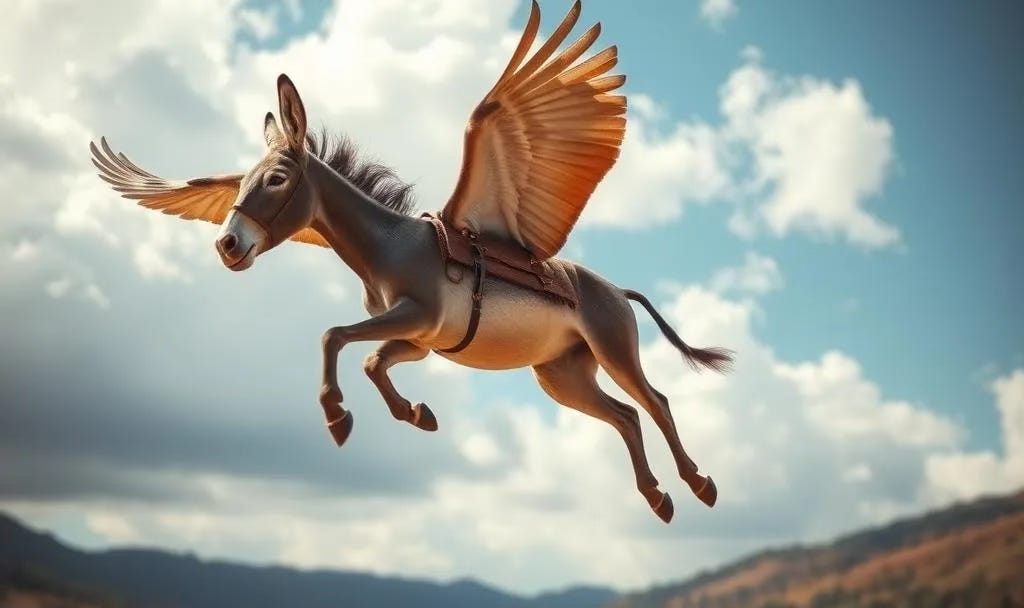 Obeying God is as unnatural to us as flying is to a donkey.