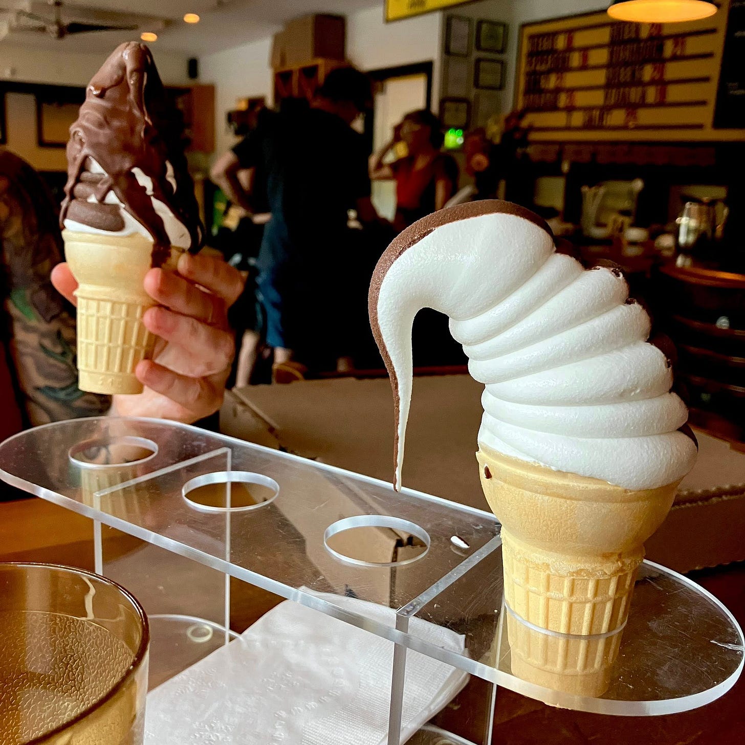 May be an image of 2 people, gelato and ice cream