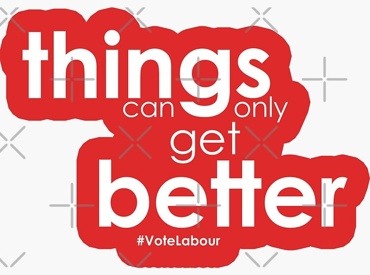 Things Can Only Get Better Vote Labour 2024 | Sticker Things Can Only Get Better Vote Labour 2024 | Sticker