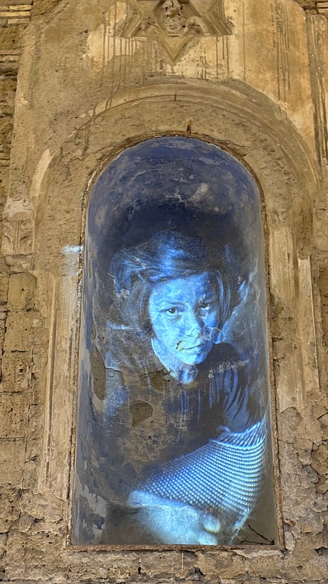 Conceived as a public art project for the Real Albergo dei Poveri, Napoli is built from what usually goes unnoticed: dust—the most minimal and universal residue of human presence.  Norma Jeane adopts dust as a symbolic material to evoke the memory of place. What remains almost invisible becomes a tangible trace of lives lived, passed through, and layered over centuries. Dust functions here as both matter and metaphor: a continuum between architecture and the bodies, gestures, and time it has absorbed.