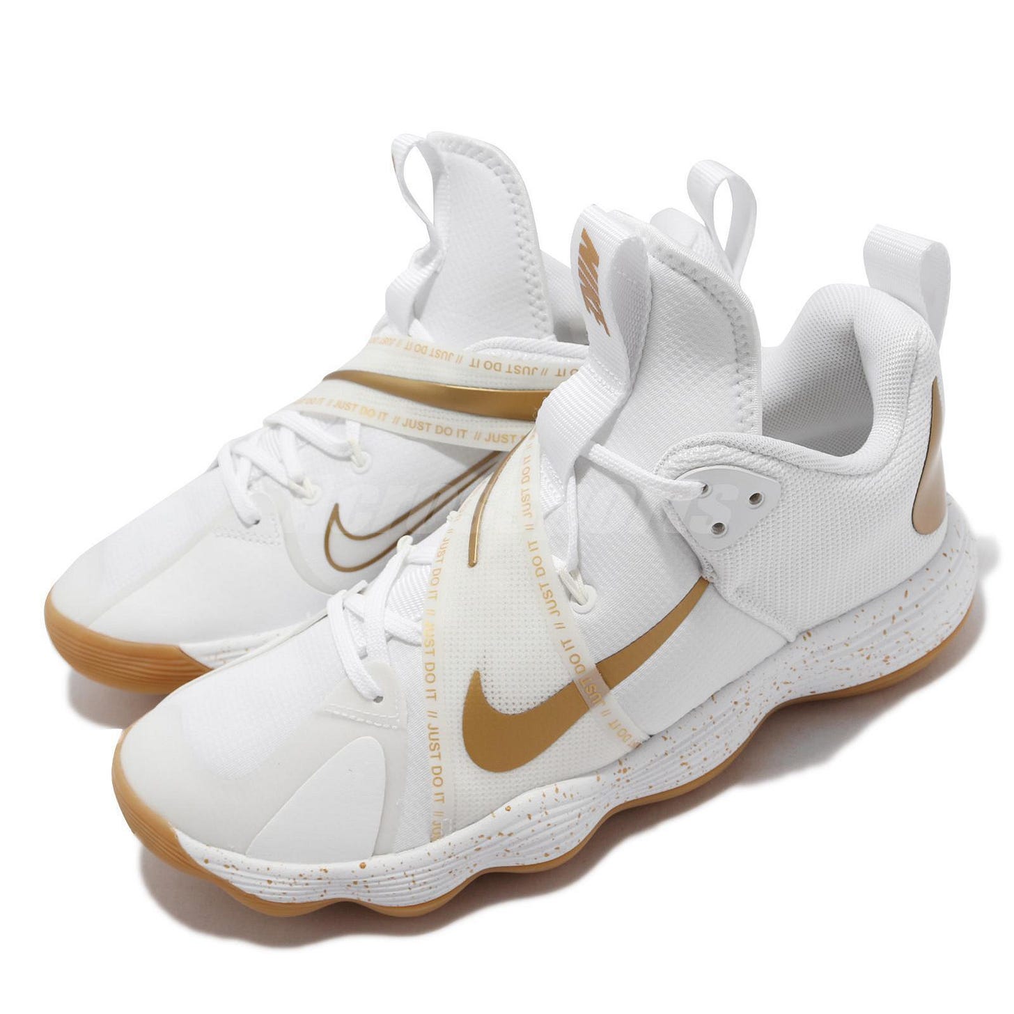 Nike React Hyperset SE White Metallic Gold Men Strap Volleyball Shoes  DJ4473-170 | eBay