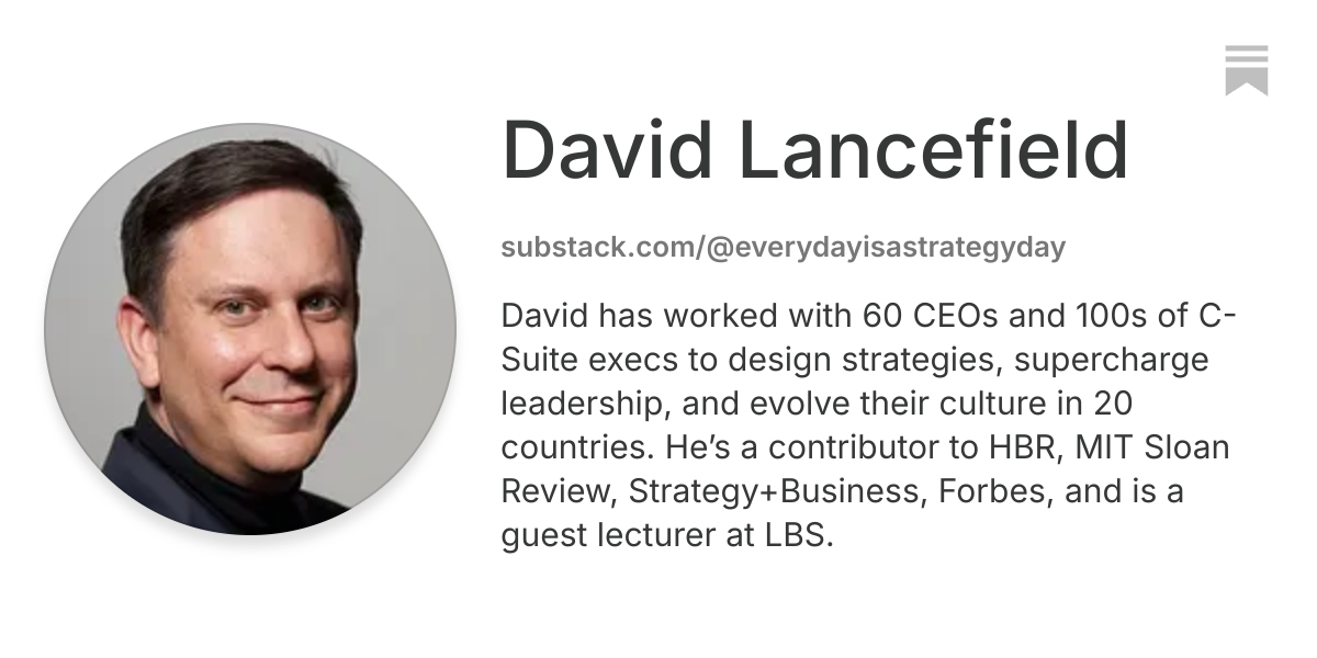 David Lancefield | Substack