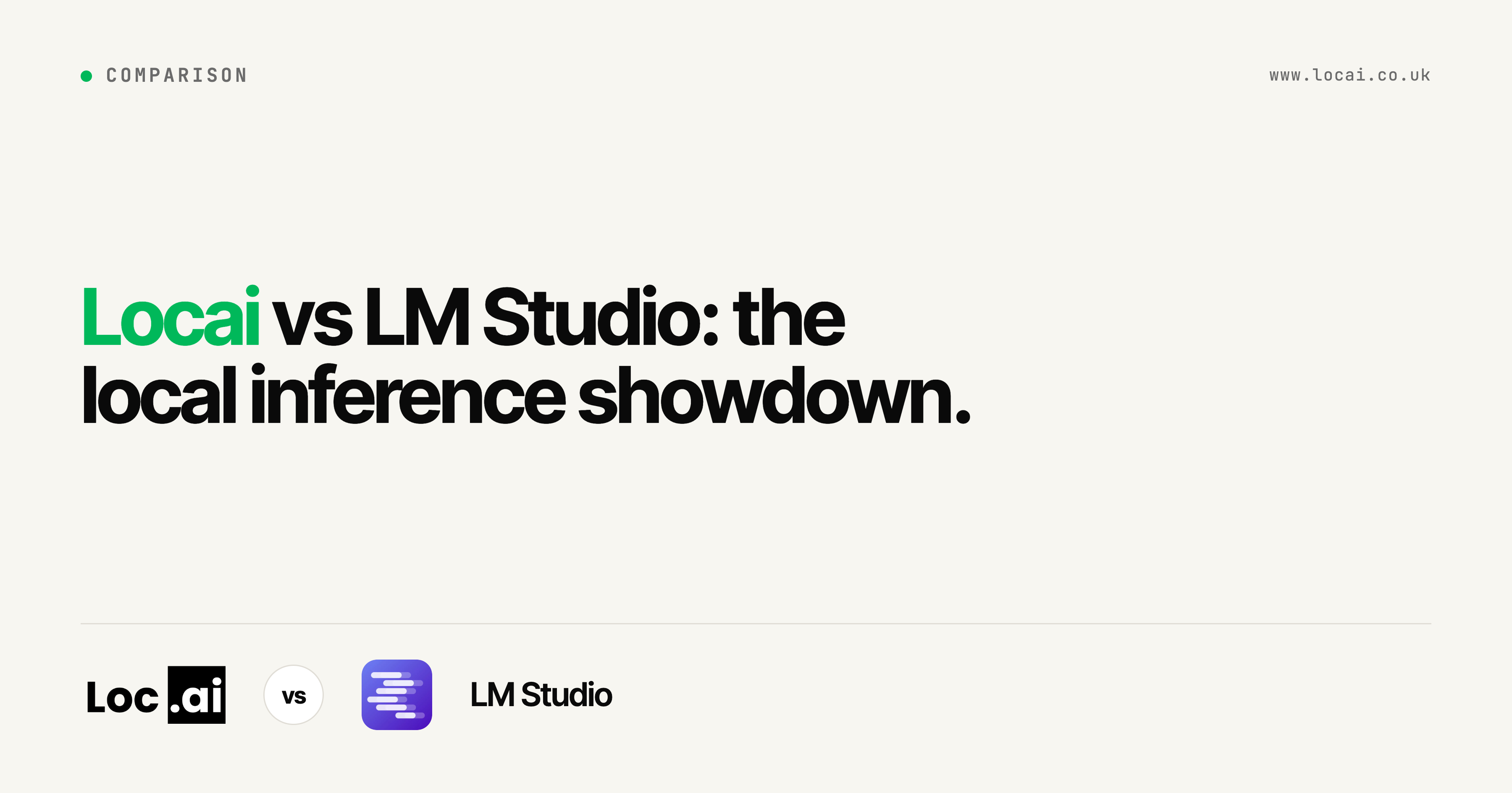 Locai vs LM Studio in 2026: Developer Local Inference Showdown