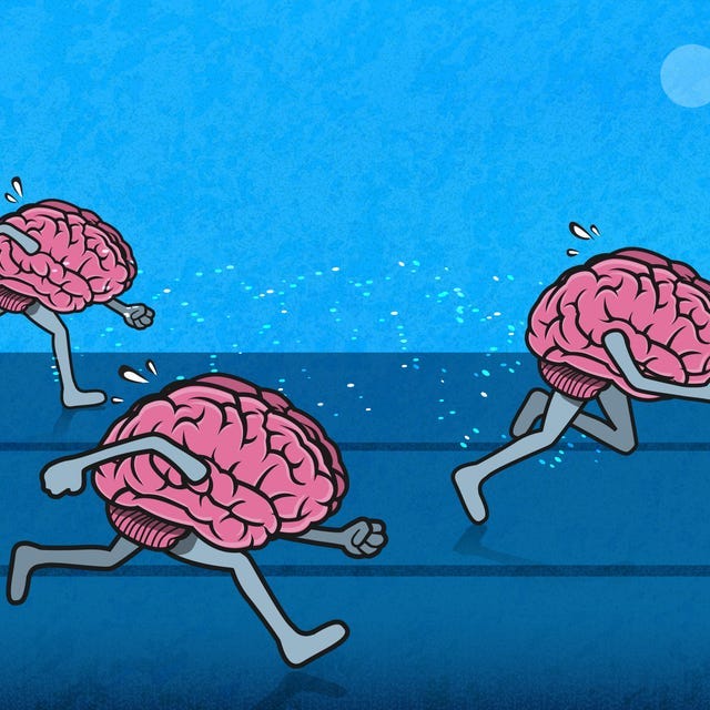 Running Race of Cartoon Brains Running Race of Cartoon Brains