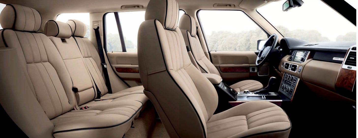 2007 Range Rover L322 brochure captains chair interior
