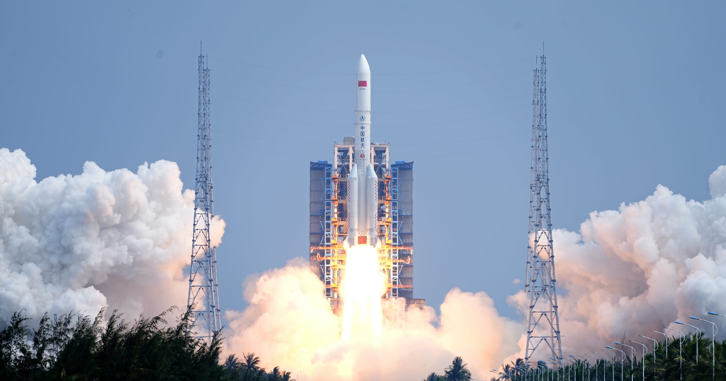 The Long March 5 Y11 vehicle lifting off from the Wenchang Space Launch Site on June 11th 2026.
