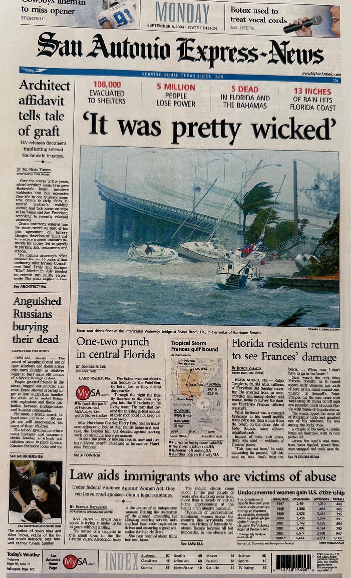 Story as published by the San Antonio Express-News based on beleaguered architect Louis Cruz's confession detailing a mafia-style kickback system where construction contractors paid Harlandale School Board member to get work in school construction. Click on image to read the clip. (Mc Nelly Torres | Don't Forget My Voice)