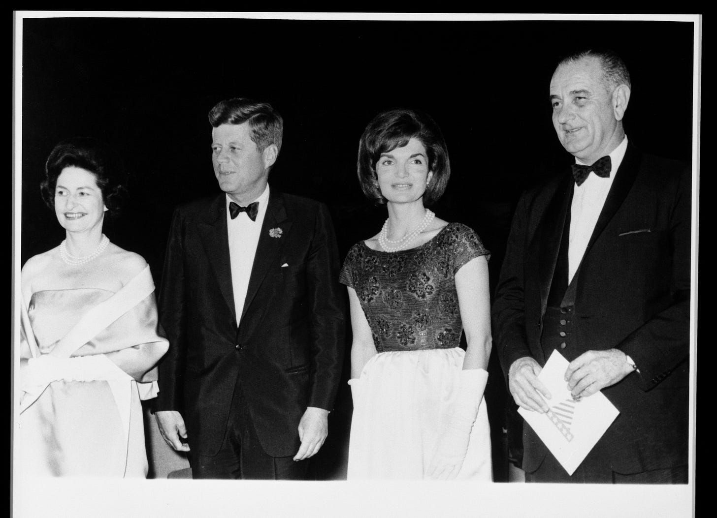 LBJ Library on Twitter: "#JFK100: Lady Bird, President Kennedy, Jacqueline  Kennedy, VP LBJ. Gala celebrating 1st anniv of inauguration. 01/17/1963. 📷  by Abbie Rowe. https://t.co/vDbUYoE89g" / Twitter