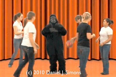 Invisible Gorilla test returns, showing that we're still not paying  attention - CSMonitor.com