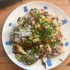 Crispy Chicken, Crunchy Sprouts, and Supercharged Mash