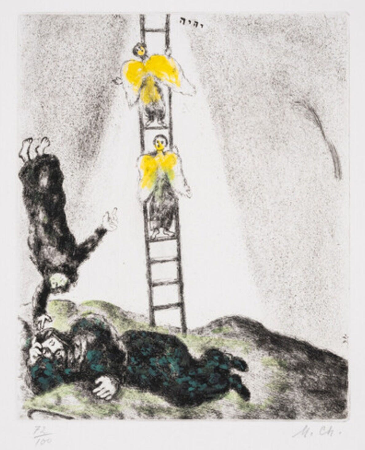 Marc Chagall | Jacob's Ladder, from The Bible (Cramer 30) (1958 ...