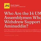 Who Are the 14 UMNO Assemblymen Who Withdrew Support from Aminuddin?
