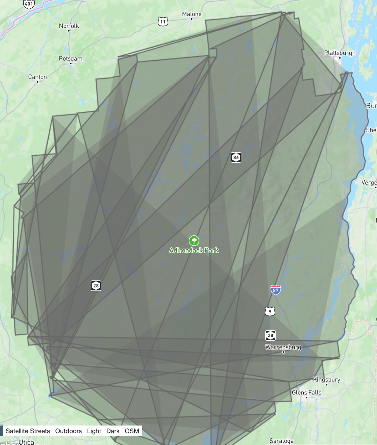 ChatGPT screenshot - it writes more Python code and outputs a link to complete_polygon.geojson​​
