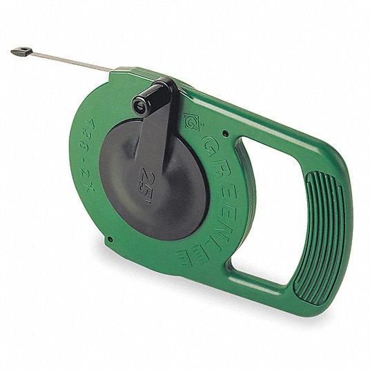 GREENLEE, 25 ft Lg, Crank Handle Tape Retraction, Fish Tape - 1ED73|438-2X  - Grainger