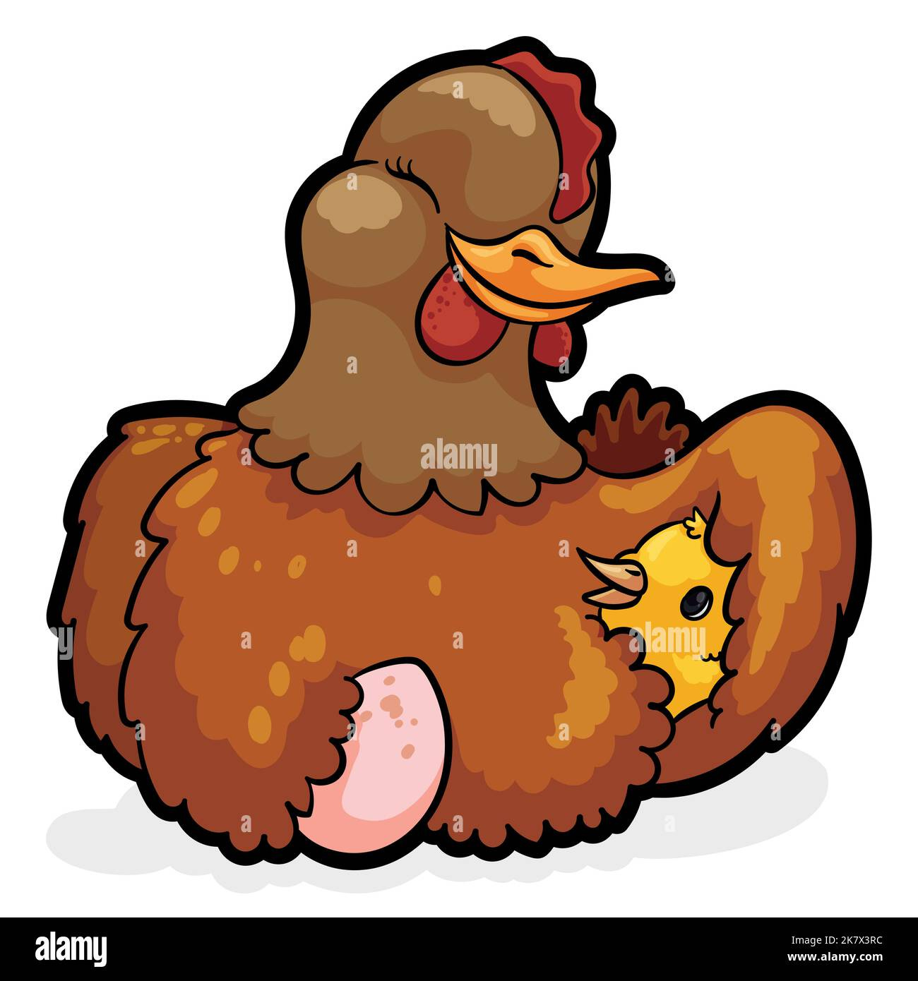 Hen chicks under wing hi-res stock photography and images - Alamy