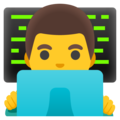 Man Technologist on Google Android 12.0