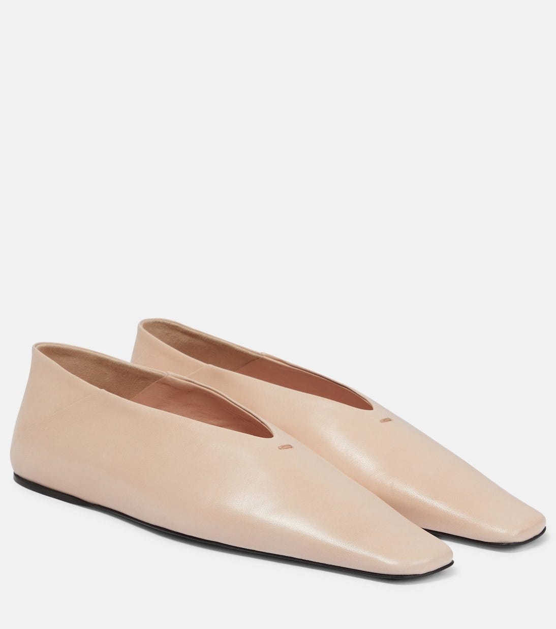 Leather ballet flats | Jil Sander