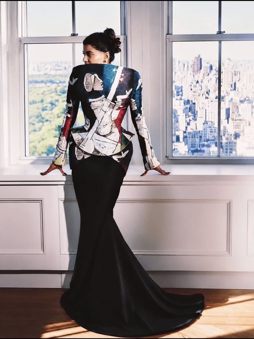 Ananya Birla MF Husain painting dress look Met Gala